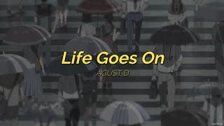 ⌜english lyrics⌟ agust d ↬ life goes on