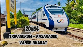 20634 Trivandrum - Kasaragod Vande Bharat Express Skipping Kallai near Kozhikode | Indian Railways |