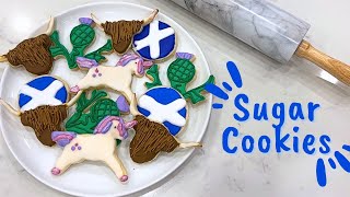 My go to Sugar Cookie Recipe Using Scottish Cookie Cutters