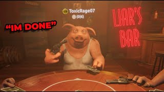 This GAME is SO TOXIC!!! (Liar's Bar)