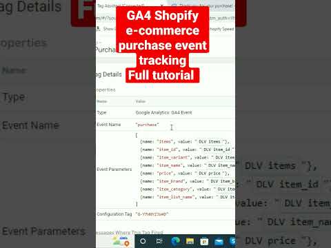 how to setup ecommerce tracking in google analytics 4 for shopify 2022