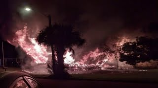 Edgewater home destroyed after explosion, inferno