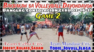 Game2:Bakbakan sa Danglag Consolacion.Team Jobert,Kulafo,Sadam Vs.Team Todie,Jovyll,Ilaga.