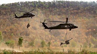 US Army Field Artillery Air Assault Operations | Exercise Hanuman Guardian, Thailand