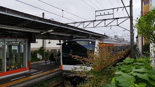 [東青梅駅線路切替工事前・VVVFインバータ音・ジョイント音]E233系 T19編成 各駅停車青梅行が東青梅駅1番線に入線→停車→発車するシーン