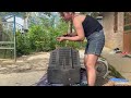 the genius girl restores and repairs an old television for her neighbor.