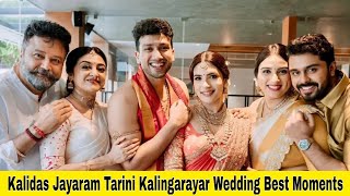 ജയറാമിന്റെ മകൻറെ കല്യാണം Kalidas Jayaram Marriage Best Moments | Tarini Kalingarayar