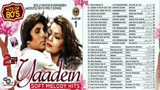 HITS OF 80's II YAADEIN SOFT MELODY HITS II MOSTLY 80's FILMY HITS II OLD IS GOLD @Shyamal Basfore