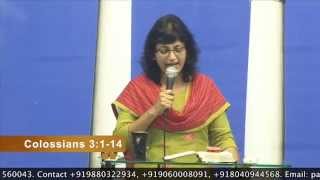 6.8.14 -  Bible Study on Sanctification Series by Pastor Pramila Jeyaraj