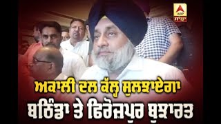 Akali Dal ਕੱਲ੍ਹ ਸੁਲਝਾਏਗਾ Bathinda ਤੇ Ferozepur ਬੁਝਾਰਤ | ABP Sanjha |