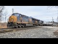 Screaming AC Traction Motors 60MPH CSX Intermodal I010 – 2 ET44AH's #3354 & #3321 – Unionville Ohio