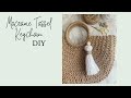 HOW TO: MAKE A MACRAME TASSEL KEYCHAIN | MACRAME KEYCHAIN DIY | LLAVERO EN MACRAME FACIL