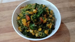 ছোলার ডাল দিয়ে পালং শাক || Easy and healthy recipe || Spinach  bengali recipe ||