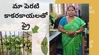 simple kakarakaya fry // bitter gourd// కాకరకాయ వేపుడు ఎంతో సులభంగా// #viral #bittergourd