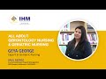 All about Gerontology Nursing | Geriatric Nursing | Institute of Health and Management Australia