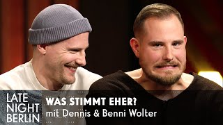 Was stimmt eher? - Wer sind die talentiertesten Zwillinge Deutschlands? | Late Night Berlin