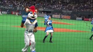 【北海道日本ハムファイターズ】ファイターズガール_フレップ・ポリー_イニング間