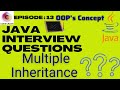 Java Interview Questions | Multiple Inheritance | Why Multiple Inheritance Is Not Supported In Java
