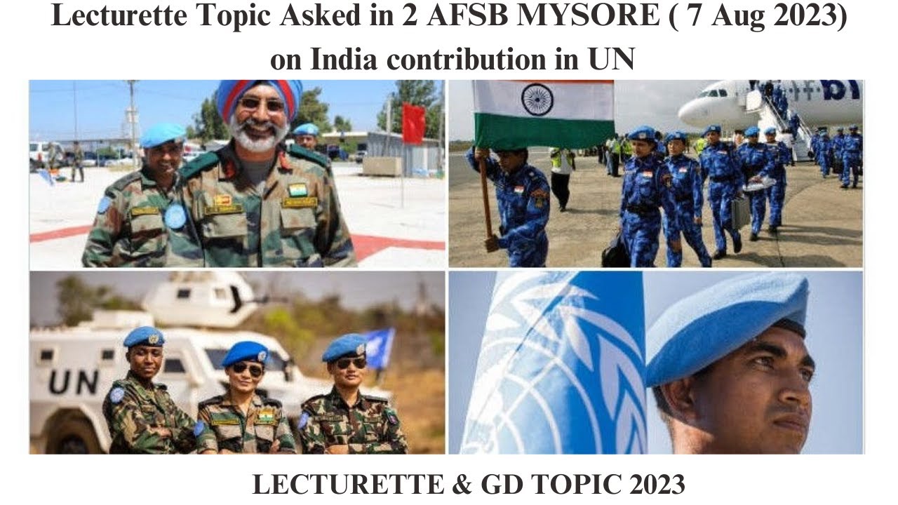 Lecturette Topic Asked In 2 AFSB MYSORE (7 Aug 2023) On India ...