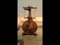 antique flying pendulum wind up desk clock