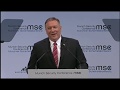 The West is Winning: Secretary Pompeo Remarks at the Munich Security Conference