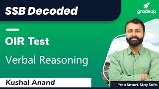 SSB Interview | How to Attempt OIR Test | Verbal Reasoning | SSB Preparation 2020 | Gradeup