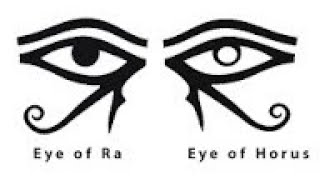 Egyptian symbols- The eye of HOURS The eye of RA understanding high glyphs