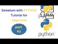 041 Handling JavaScript Alert popups using Selenium Python | Web Automation Selenium Python