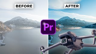 How To Edit D-LOG DRONE Footage In Premiere Pro 2023 | FREE LUT