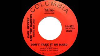 1968 HITS ARCHIVE: Don’t Take It So Hard - Paul Revere \u0026 The Raiders (mono 45)