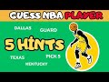 Guess NBA Player in 5 Hints|NBA Quiz