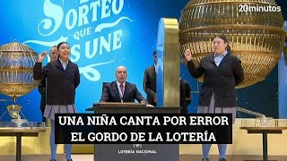 Una niña canta por error El Gordo de Navidad: \