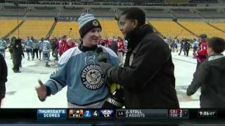 2010 Penguins-Capitals Alumni Game Mario Lemieux Interview