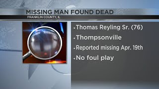 Missing man found dead in Franklin County