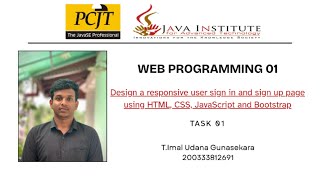 EShop Project | Task 01 | Web Programming 01 | Java Institute