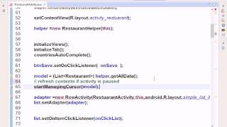 25 Android Course LanuchList Store data into SQLite Convert work From ArrayAdapter to CursorAdapt