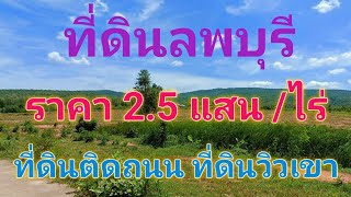 EP321.ที่ดินติดเขา ที่ดินวิวเขา ที่ดินติดถนน 50ไร่ อ.โคกสำโรง ลพบุรี สนใจติดต่อ0870987939,0887902135