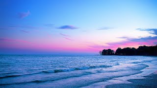 Relaxing Music and Calm Ocean Waves at Night: Sleep Music, Beautiful Piano, Stress Relief