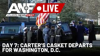 WATCH LIVE: Georgia says goodbye to Jimmy Carter as casket prepares to depart for Washington, D.C.