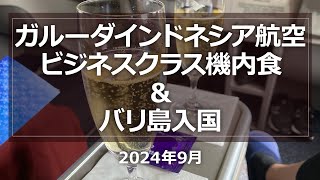 ガルーダインドネシア航空機内食＆バリ島入国