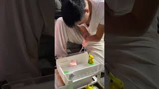 Chinese Disabled Man Making Toys