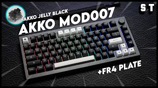 My Akko Mod007 Keyboard Build - Akko Jelly Black \u0026 ASA Doubleshot PBT Keycaps | Samuel Tan