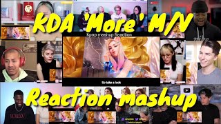 K/DA - MORE ft. Madison Beer, (G)I-DLE, Lexie Liu, Jaira Burns, Seraphine M/V  || Reaction Mashup