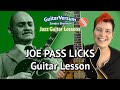 JOE PASS LICKS - Joe Pass Guitar LESSON + TABS + Playalong