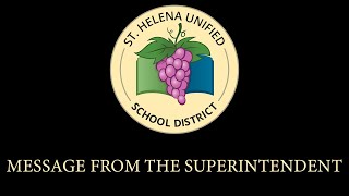 Message from the Superintendent, January 8, 2021