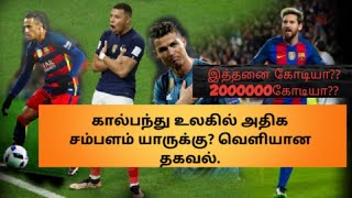 கால்பந்து உலகில் அதிக சம்பளம் யாருக்கு? வெளியான தகவல்#neymar #messi #mbappe #ronaldo #football