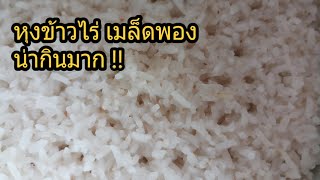 ข้าวไร่ เวลาหุงเมล็ดพอง น่ากิน #ปลูกข้าวไร่ใช้น้ำน้อย