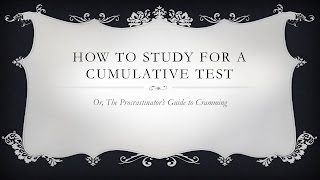 AP Euro: Studying for a Cumulative Test, Part 1