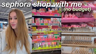 NO BUDGET SEPHORA SHOP WITH ME | sephora haul, new makeup 2024