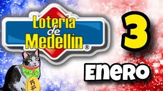 Resultado LOTERIA DE MEDELLIN Viernes 3 de Enero de 2025